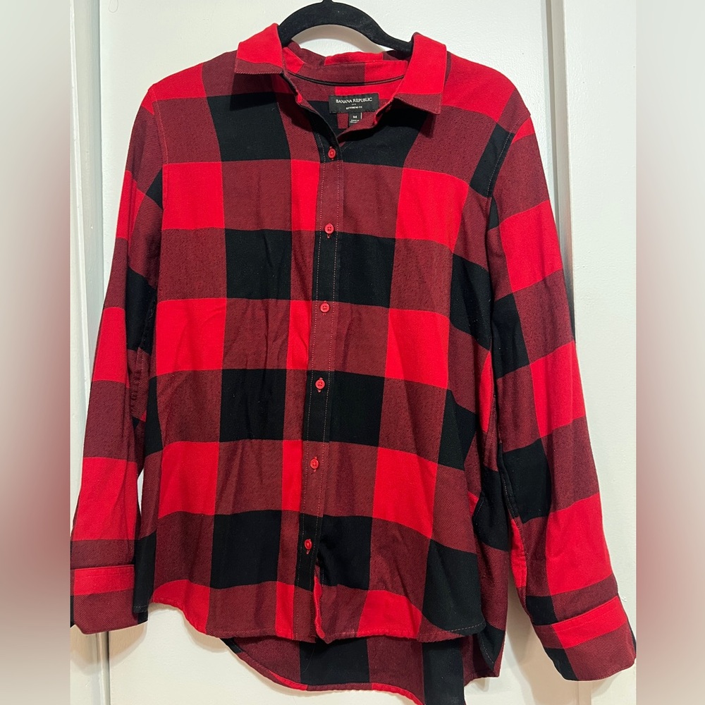 Banana Republic Boyfriend Flannel Shirt